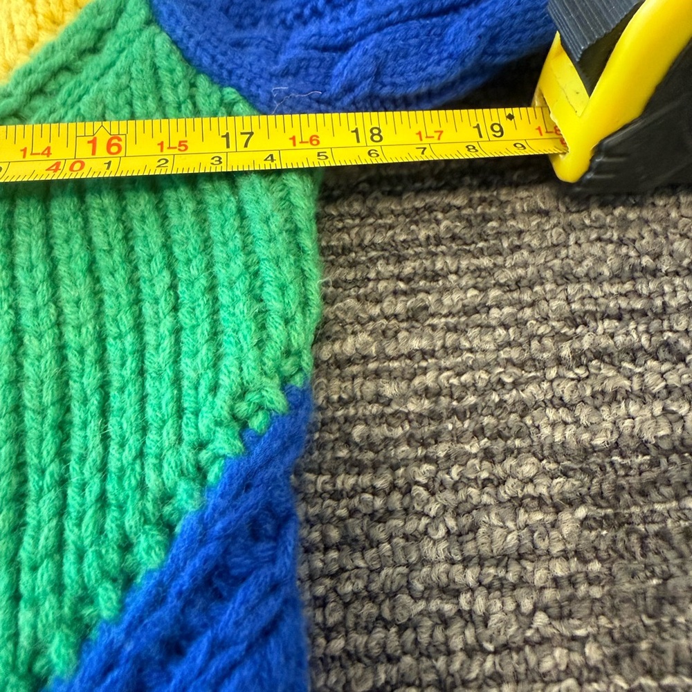 Burberry Multicolor Cable-Knit Turtleneck Sweater it’s a men’s XS EUC - Picture 9 of 11